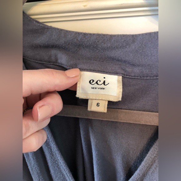 Eci gray/silver sleeveless dress size 6 - Picture 4 of 5